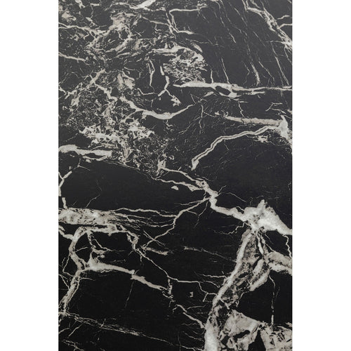 Kare Design Salontafel Schickeria marmerprint zwart Ø80cm