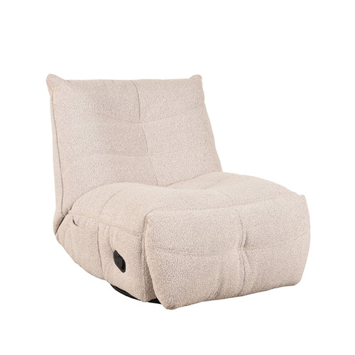 LABEL51 Fauteuil Take It Easy - Naturel Bouclé - Draaibaar - 84x104x94cm - vtwonen shop