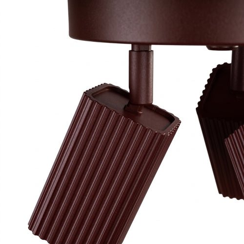 Sollux Lighting Plafondlamp RAYO 3P bruin - 20x20x18cm