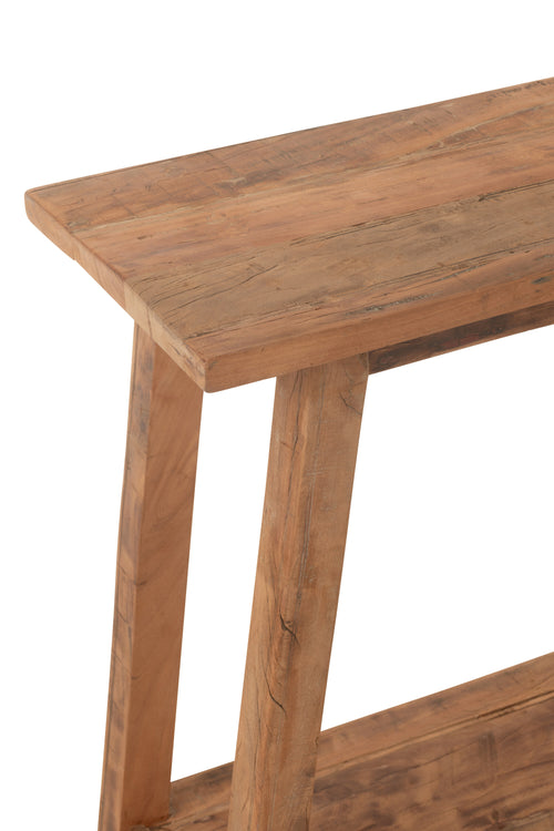 J-Line console Vierkant  - hout - naturel