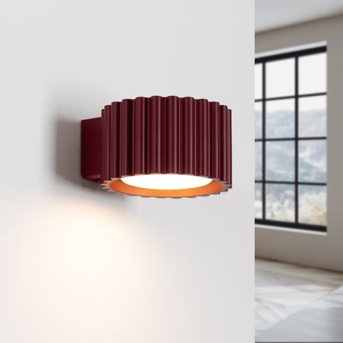 Sollux Lighting Wandlamp AURA bordeaux Gx53 - 10x12x6cm