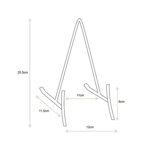 vtwonen - Bordenstandaard voor sierborden - Bordenhouder - Goud - 11x20cm - Set van 4 - vtwonen shop