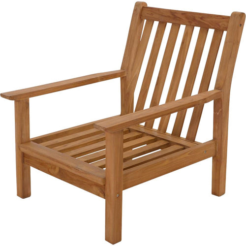 Lesli Living bistrostoel teak - zwart - 65,5x86x82,5cm