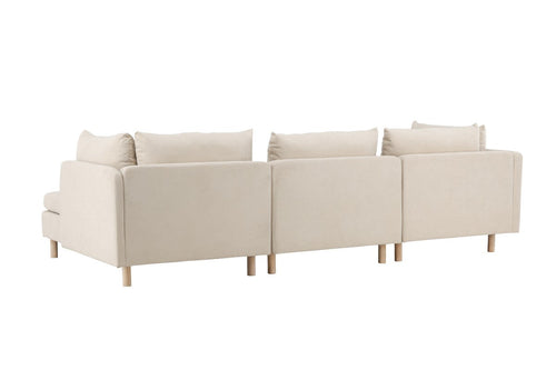 BRAM Bank Noora - Zits Bank met Chaise Longue Rechts - Beige