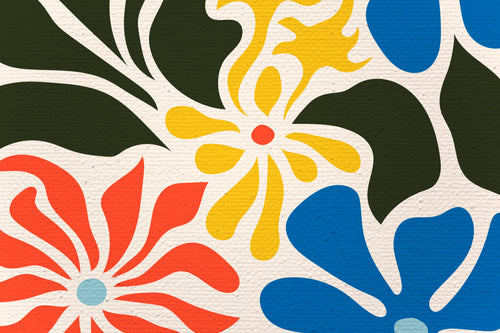 Canvas 60x40 Bloemen