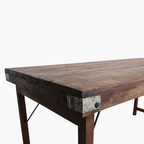 Raw Materials inklapbare eettafel - FSC gerecycled hout - 165x75x76 cm - vtwonen shop