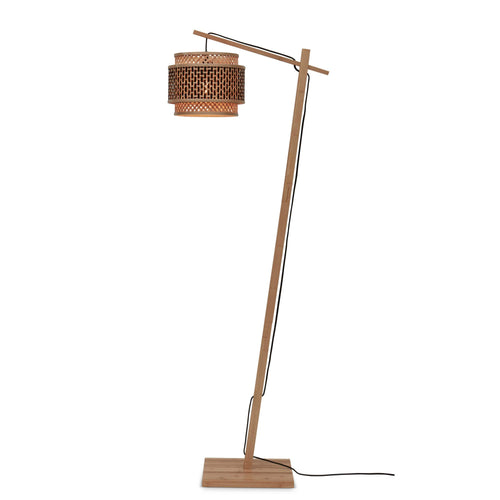 GOOD&MOJO vloerlamp Bhutan - bruin - Ø18cm - vtwonen shop