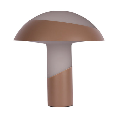 Atmooz tafellamp Toronto - bruin - Ø 30 x H 33 cm - geïntegreerde led
