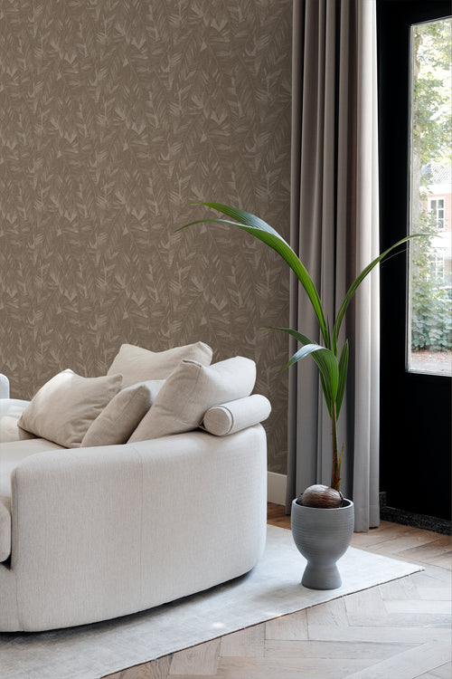 Origin Wallcoverings behang bananenbladeren bruin - 50 x 900 cm - 348056 - vtwonen shop