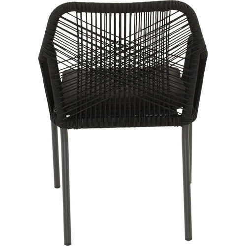 Lesli Living bistrostoel Akita - zwart - 56x62x81cm