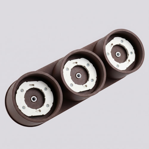 Sollux Lighting Plafondlamp MODO 3 bruin Gx53 - 32,4x10,4x8,2cm