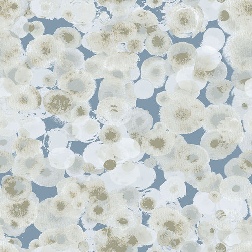 Sanders & Sanders behang aquarel luchtbellen beige en blauw - 53 cm x 10 m - 640019