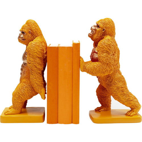 Kare Design Boekensteun Gorilla Oranje (2/Set) - vtwonen shop
