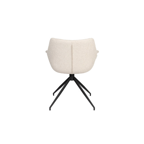Zuiver Doulton Swivel Eetkamerstoelen Armleuning Naturel  - Set van 2