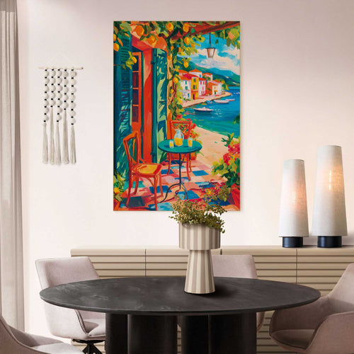 Reinders schilderij Mediterraan terras - 60x90cm