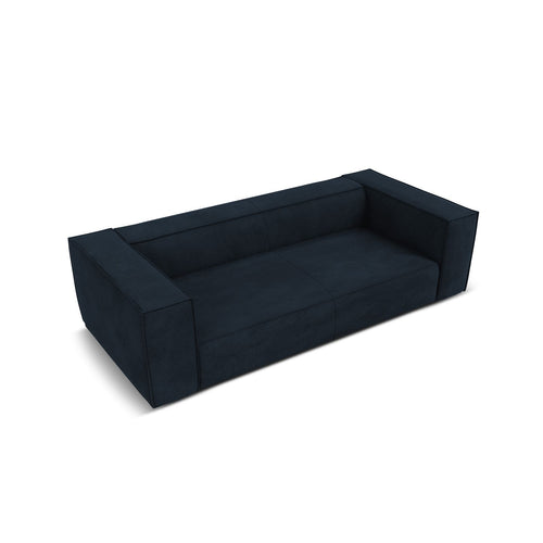 Cosmopolitan Design - Bank Turin 3-zits, structurele stof donkerblauw - 100x227x68cm