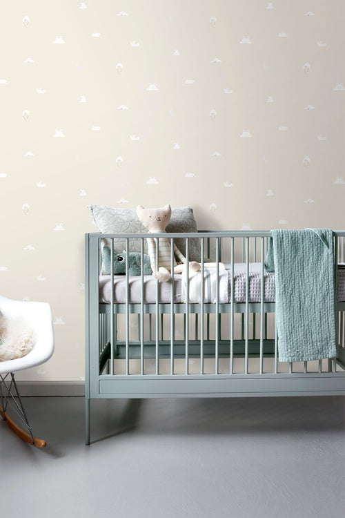 Sanders & Sanders behang beertjes lichtbeige - 53 cm x 10 m - 640292