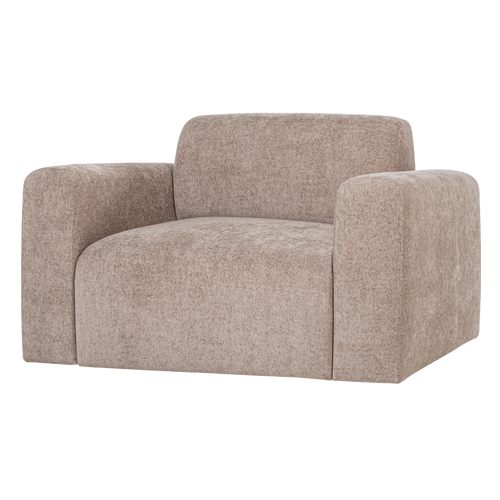 WOOOD fauteuil slub Umina - Chenille - Naturel