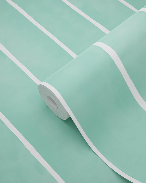 ESTAhome behang strepen groen en wit - 50 x 900 cm - 131309 - vtwonen shop