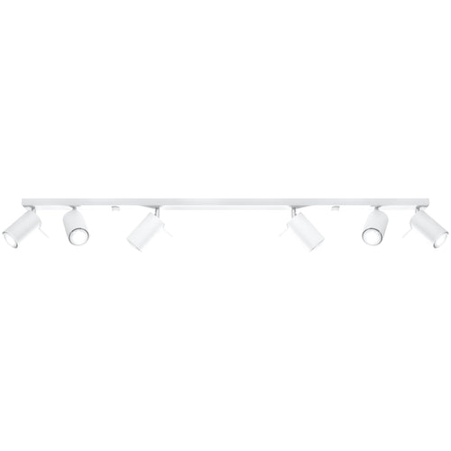 Sollux Lighting Plafondlamp RING 6L wit - 118x6x16cm