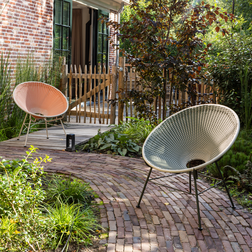 WOOOD loungestoel Kazoun - Kunststof - Groen - 81x73x71