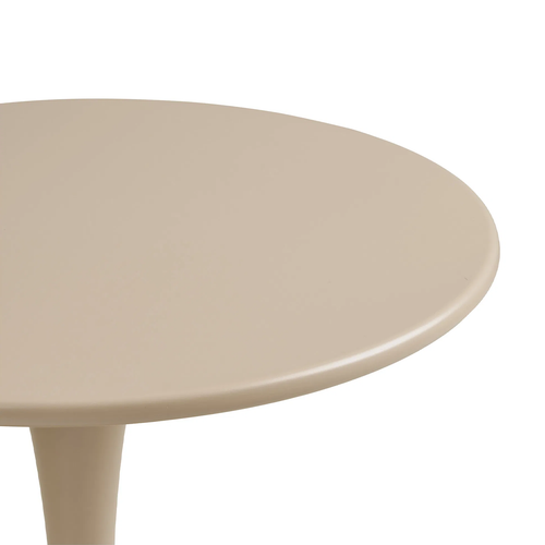 Artichok Amyra metalen tuintafel beige - Ø60 x 72 cm