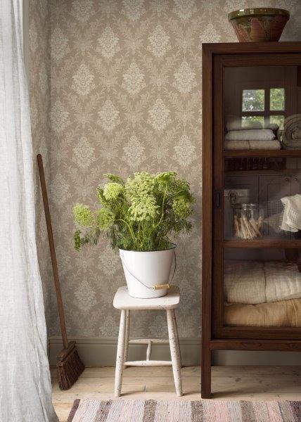 Borastapeter behang bloemen bruin - 53 cm x 10.05 m - 660072 - vtwonen shop