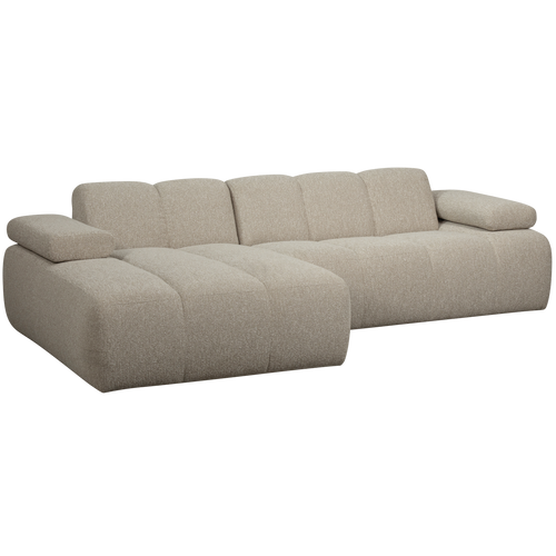 WOOOD chaise longue links Mojo - Bouclé - Beige Melange - vtwonen shop