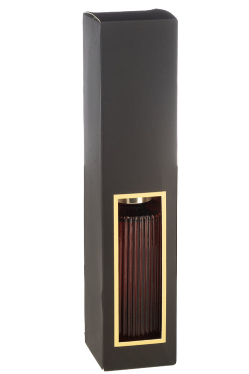 J-Line geurolie + stokjes Olive & Frank Incense - glas - rood - small - vtwonen shop