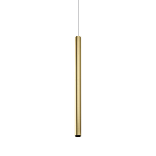 Ideal Lux LOOK 70 cm superslanke hanglamp voor aan het plafond, messing, 1x GU10 fitting