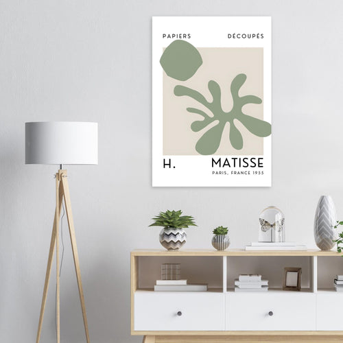 Artfulprints Poster Matisse – Echoes of the sea   - 50x70 cm - Groen