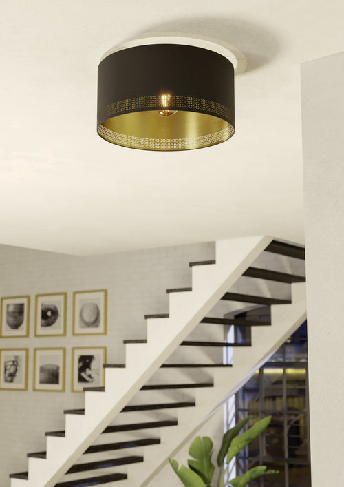 EGLO plafondlamp Esteperra - e27 - ø 47,5 cm - zwart - vtwonen shop