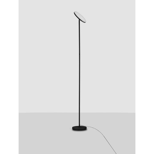 Nova Luce SINKRO Uplighter vloerlamp zandkleurig zwart, aanraakgevoelige dimbare LED-lamp, 30W, 2270lm, 3000K