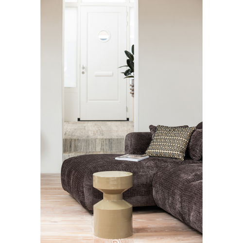 WOOOD chaise longue bank links Cloud - Chenille - Bruin - 80x280x165 - vtwonen shop