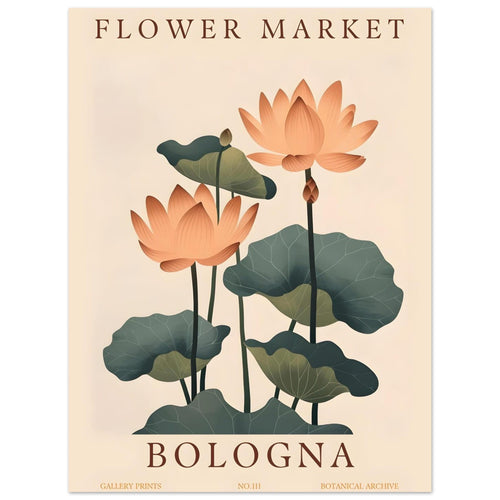 Artfulprints  Flower market - Bologna   poster 30x40 cm - vtwonen shop