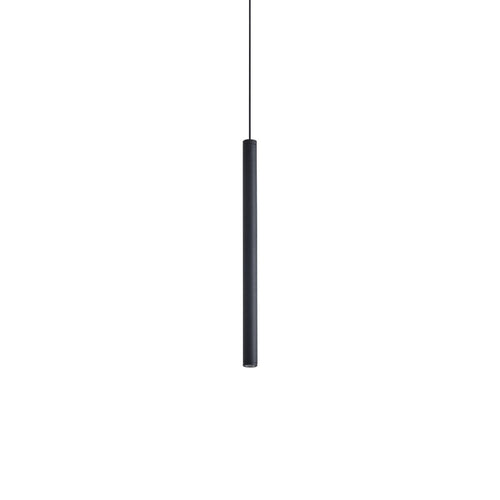 Ideal Lux LOOK 25 cm slanke hanglamp voor plafond, zwart, 1x LED 220lm 3000K