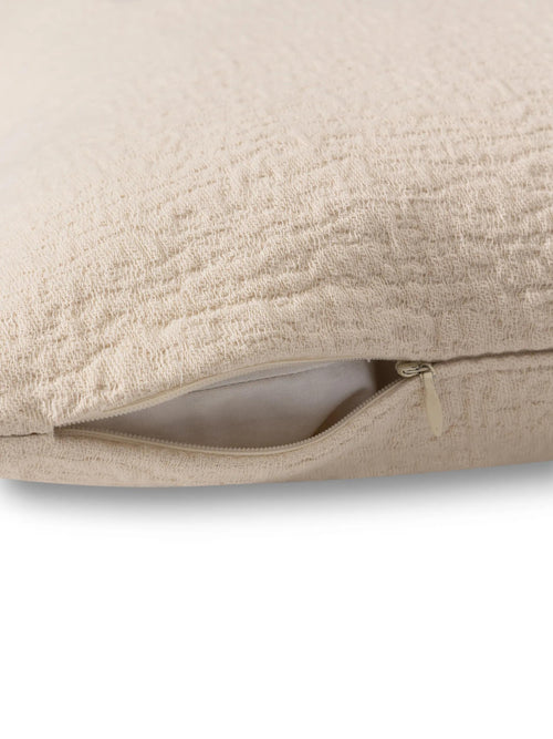 benuta kussenhoes Carmo - crème - 45x45 cm
