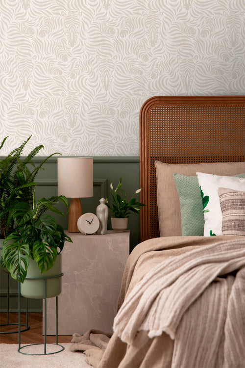 Sanders & Sanders behang zebra's licht crème beige - 53 cm x 10 m - 640518 - vtwonen shop