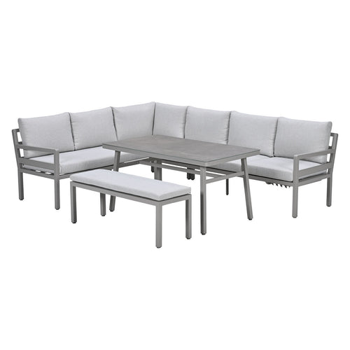 Garden Impressions lounge dining set Markus 4-delig links - taupe