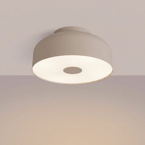 Sollux Lighting Plafondlamp OMIQ taupe - 30x30x15cm
