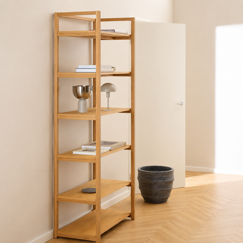 Lisomme Luuc houten opbergkast bruin - 200 x 80 cm