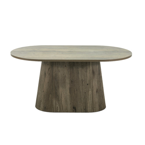 Giga Meubel Eettafel Sylla - Ovaal Donkerbruin Hout - 160x90x75cm - vtwonen shop