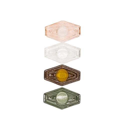 Brût Homeware waxinelichthouder Infinite Hexagon - set van 2 - groen - vtwonen shop