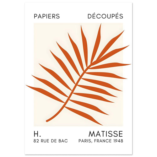Artfulprints  Matisse – Floral reef orange   poster A4 21x29.7 cm - vtwonen shop