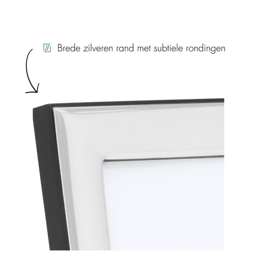 Zilverstad - Premium fotolijst Rome - 10x15 - Miro Silver - vtwonen shop