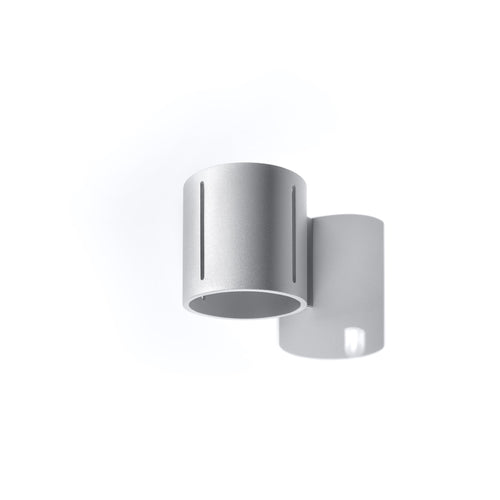 Sollux Lighting Wandlamp INEZ grijs - 10x12x10cm