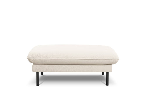 Cosmopolitan Design Poef Vienna boucle, beige - 73x93x43cm