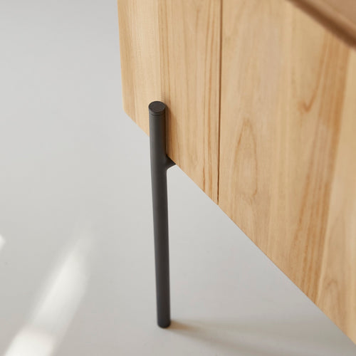 Tikamoon Hoog tv-meubel van massief teakhout 170 cm - Naturel - vtwonen shop