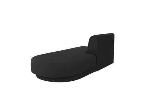Micadoni - Module "Miley" 2 zitplaatsen, boucle zwart - 90x158x70cm