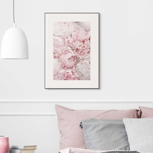 Reinders Pink Peonies schilderij -  roze - woonkamer - 70x50cm